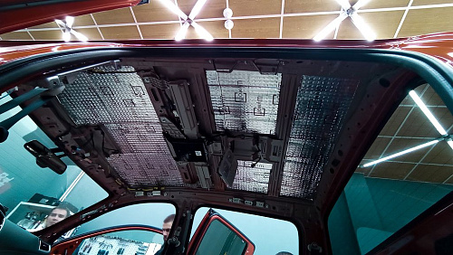 Виброизоляция крыши Митсубиси Л200