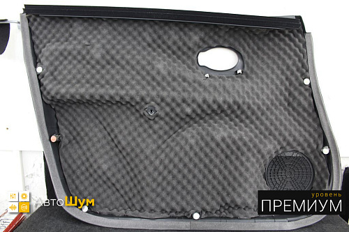 Шумоизоляция дверной обшивки Ниссан Ноут