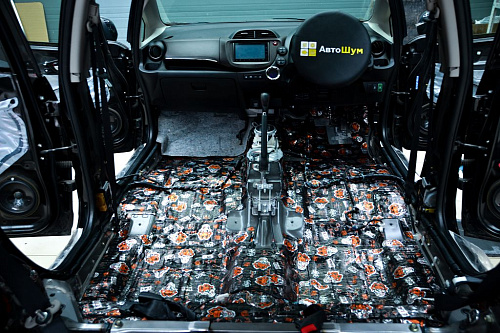 Виброизоляция пола Хонда Фит Шатл