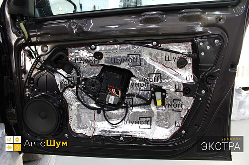 Виброизоляция дверного шита