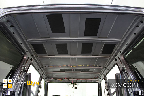 Штатная шумоизоляция крыши УАЗ Патриот.