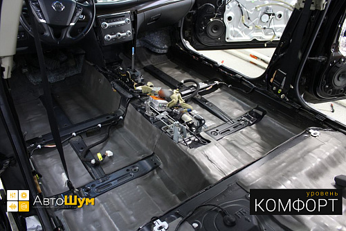 Шумоизоляция пола Nissan Teana