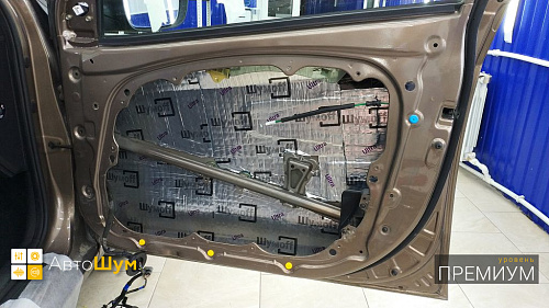 Шумоизоляция дверей Хендай Ай 30