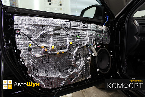 Шумоизоляция дверей Тойоты Камри XV55