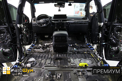 Штатная шумоизоляция днища Лексус ЛХ 570