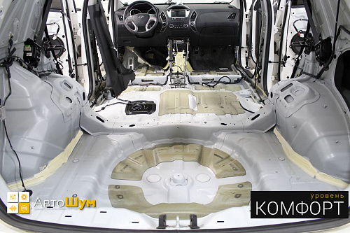 Заводская виброизоляция багажника хендай ix35.