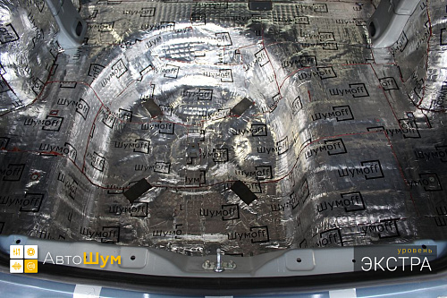 Виброизоляция багажника Киа Рио