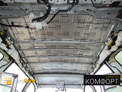 Виброизоляция крыши Тойоты Хайлендер.