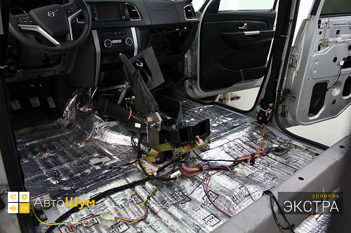 Виброизоляция пола Уаз Патриот Пикап