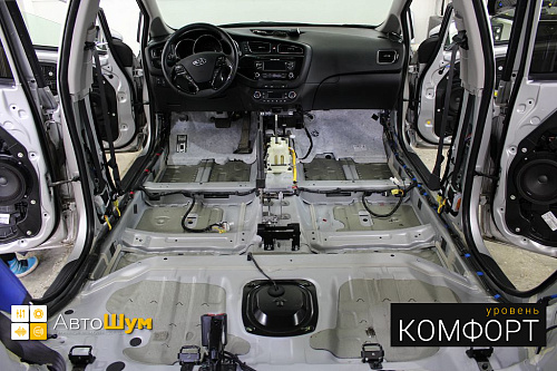 Штатная шумоизоляция пола киа сид