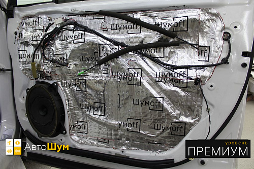 Виброизоляция дверей Субару Форестер