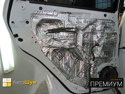 Шумоизоляция дверей Ниссан Мурано.
