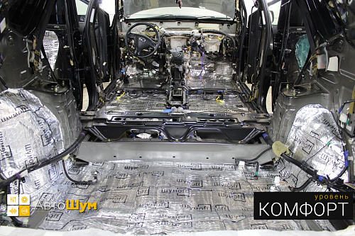 Виброизоляция багажника Lexus RX.