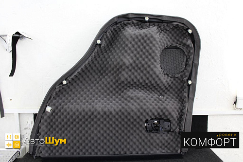 Шумоизоляция дверной обшивки Митсубиси Аутлендер GF.