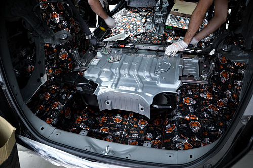 Виброизоляция арок Хонда Фит Шатл