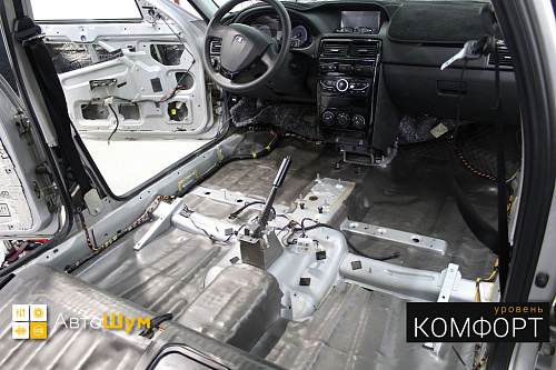 Шумоизоляция пола Лады Приоры