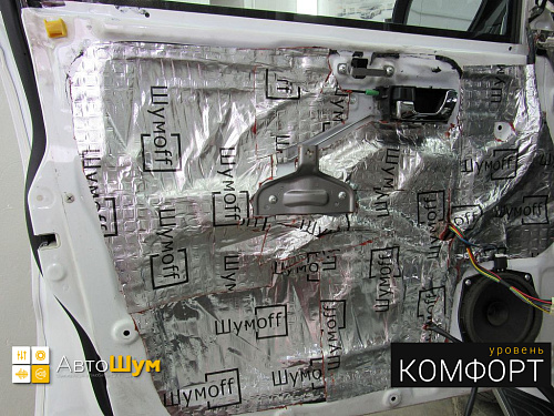 Шумоизоляция дверей митсубиси паджеро.