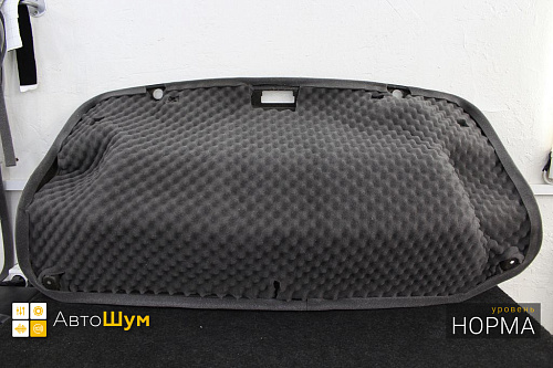 Шумоизоляция обшивки крышки багажника Митсубиси Лансер