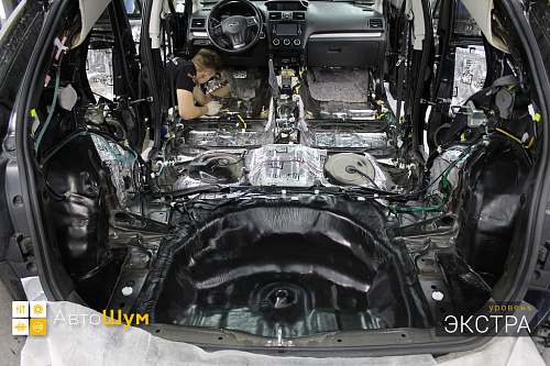 Шумоизоляция багажника Субару ХВ