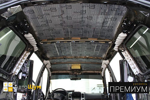 Виброизоляция крыши Прадо