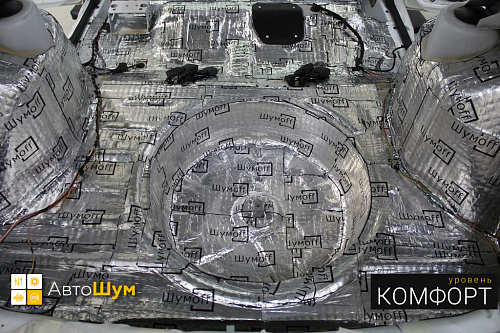 Виброизоляция багажника Лады Калины