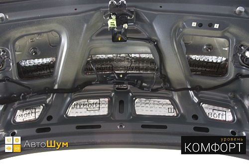 Виброизоляция крышки багажника Хендай I40.