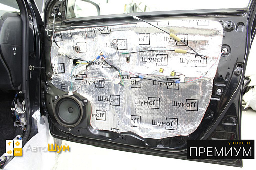 Виброизоляция дверей Тойоты Королла Е150