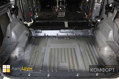 Штатная шумоизоляция багажника УАЗ Патриот.