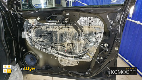 Шумоизоляция дверей Хонды СРВ