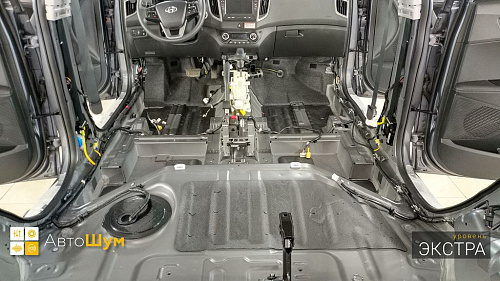 Штатная шумоизоляция пола Хендай Крета