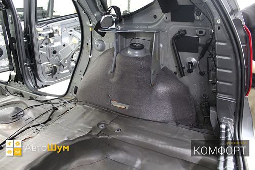 Виброизоляция крышки багажника Рено Дастер