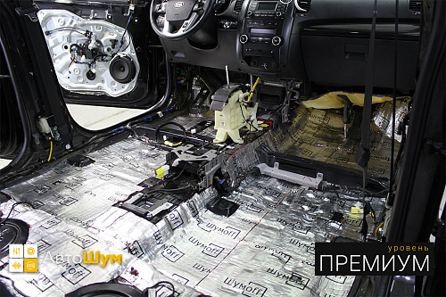 Виброизоляция пола Киа Соренто