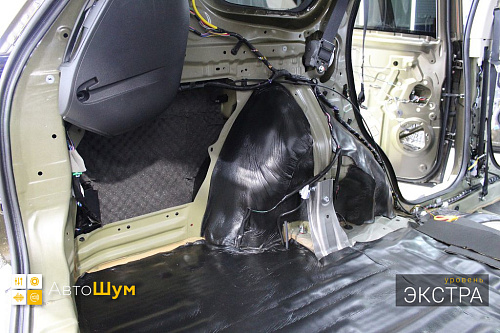 Шумоизоляция арок Митсубиси Аутледер