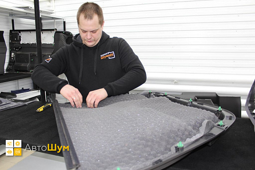 Шумоизоляция дверной обшивки Хонда Стэпвэгон