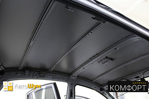 Штатная шумоизоляция крыши Ниссан Альмеры.