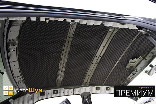 Шумоизоляция крыши Тойоты Королла Е150