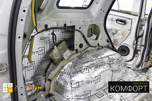 Виброизоляция арок и крыльев Сузуки Гранд Витары.