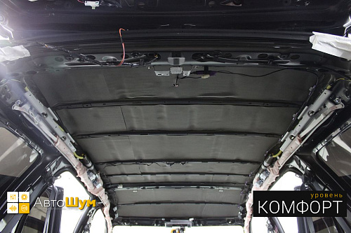 Шумо и теплоизоляция крыши Митсубиси Аутлендер XL.