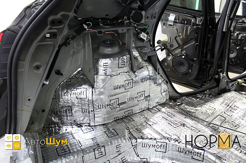 Виброизоляция арок Рено Каптюр.