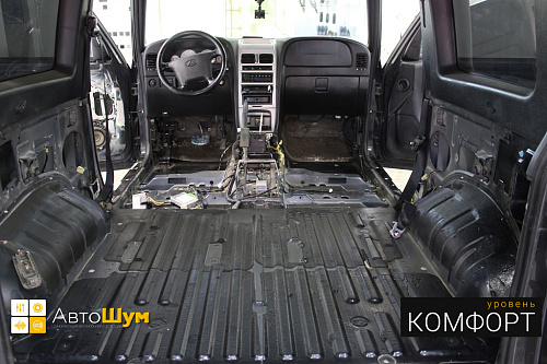 Штатная шумоизоляция багажника Тагаз Тагер.