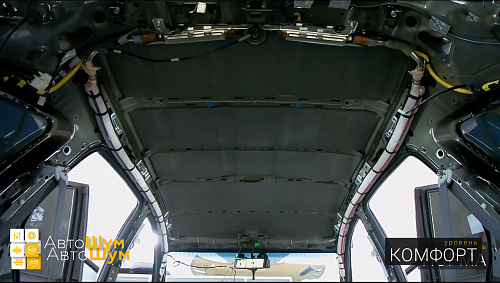 Шумо и теплоизоляция крыши Хонды СРВ