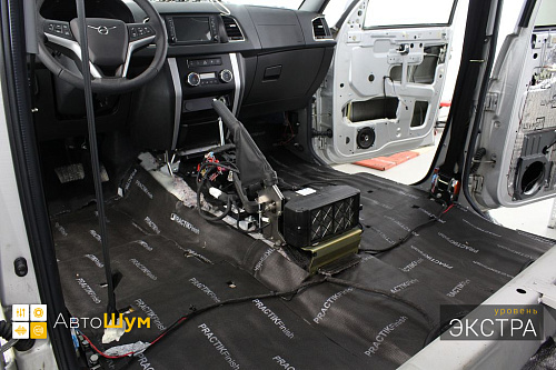 Звукоизоляция днища УАЗ Патриот