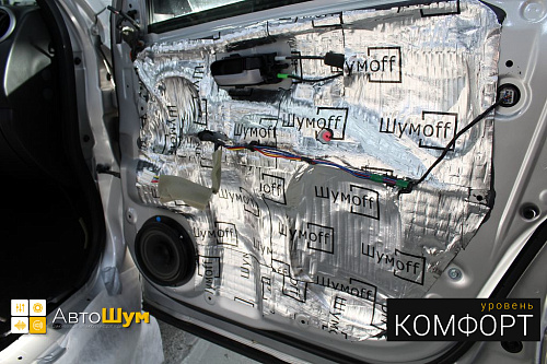 Шумоизоляция дверей Сузуки Гранд Витара.