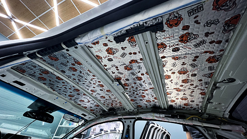 Виброизоляция крыши Киа К3