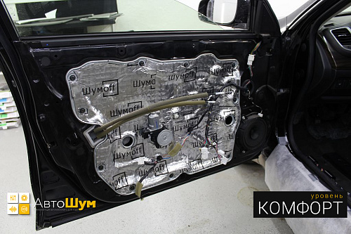 Шумоизоляция дверей Nissan Teana