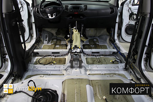 Заводская виброизоляция пола Киа Спортейдж