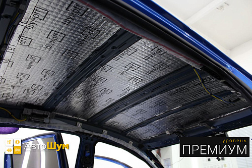 Виброизоляция крыши Киа Рио.