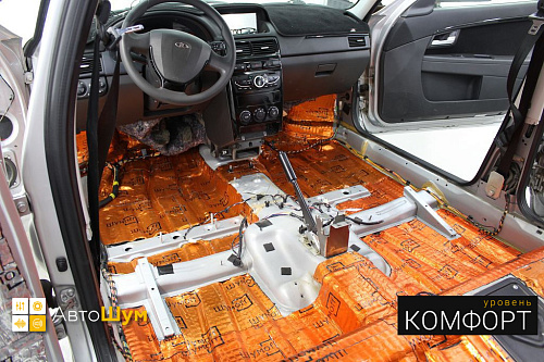 Виброизоляция пола Лады Приоры