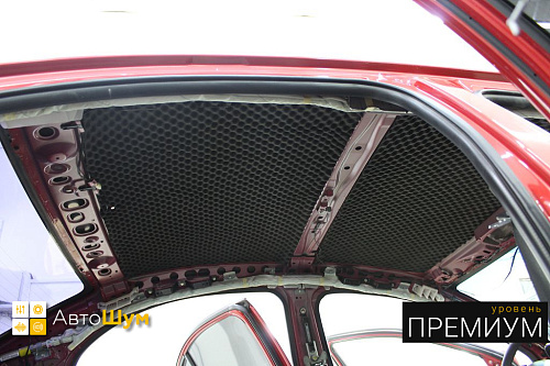 Шумо и теплоизоляция крыши Митсубиси Лансер