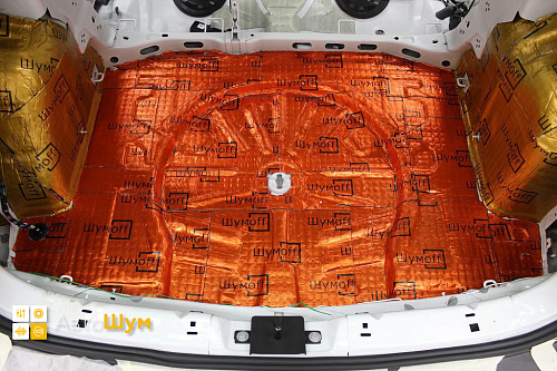 Виброизоляция багажника Шкода Карок